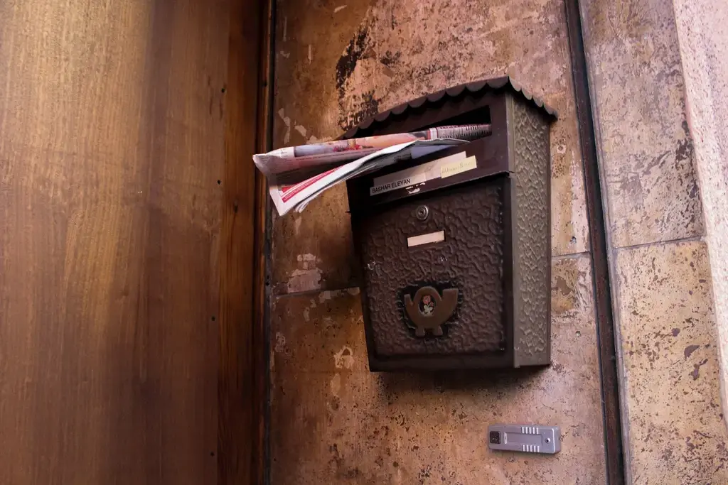 Mailbox with things that delivered