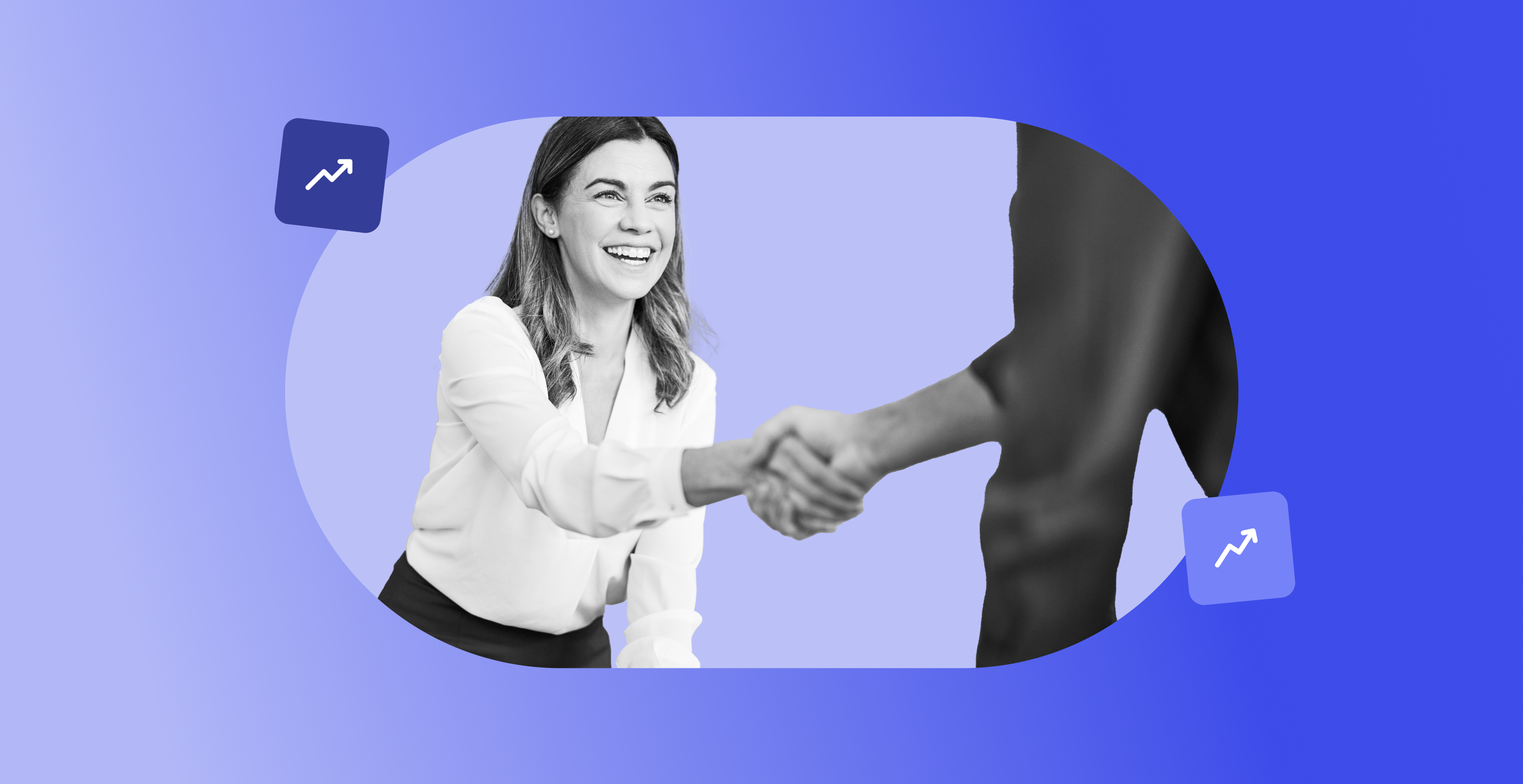 Businesswomen handshaking.