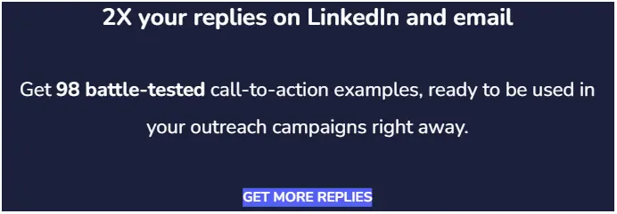 Ad for doubling reply rate on LinkedIn and email.