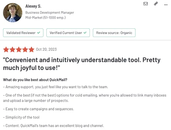 Reviewers like Alexey in image