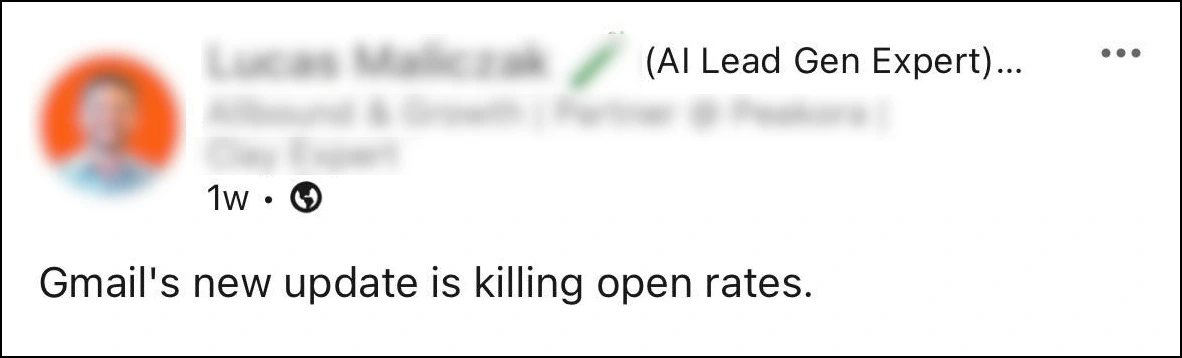 Open rate comment.