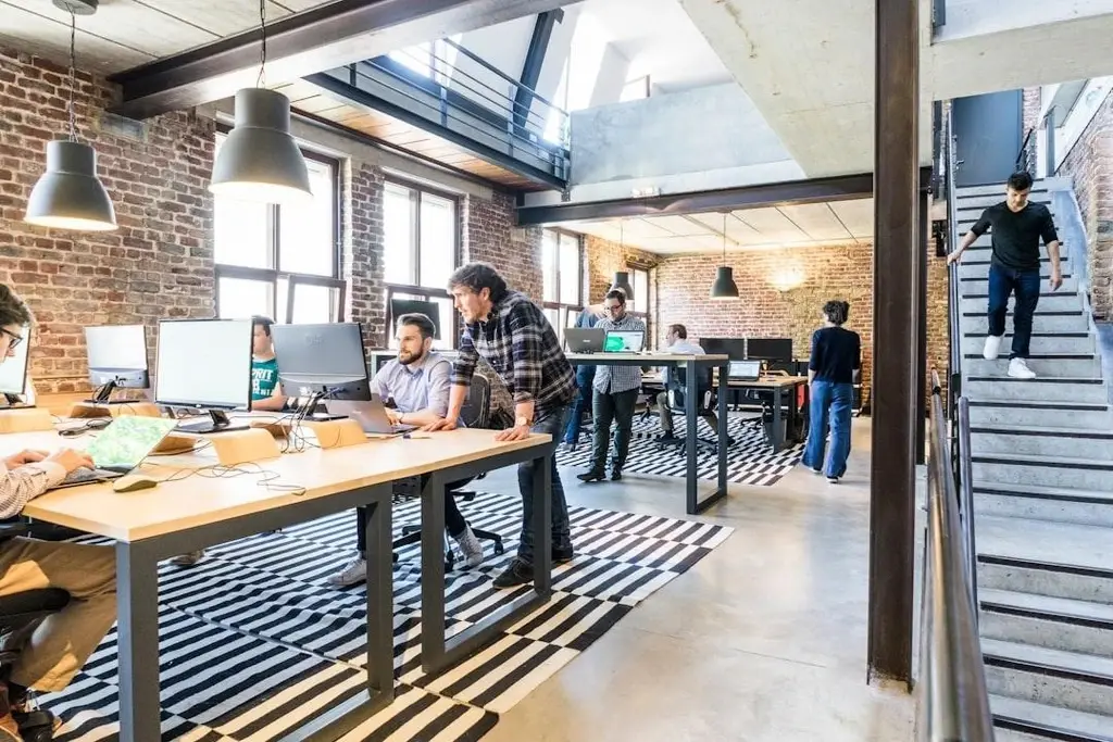 People working in the office