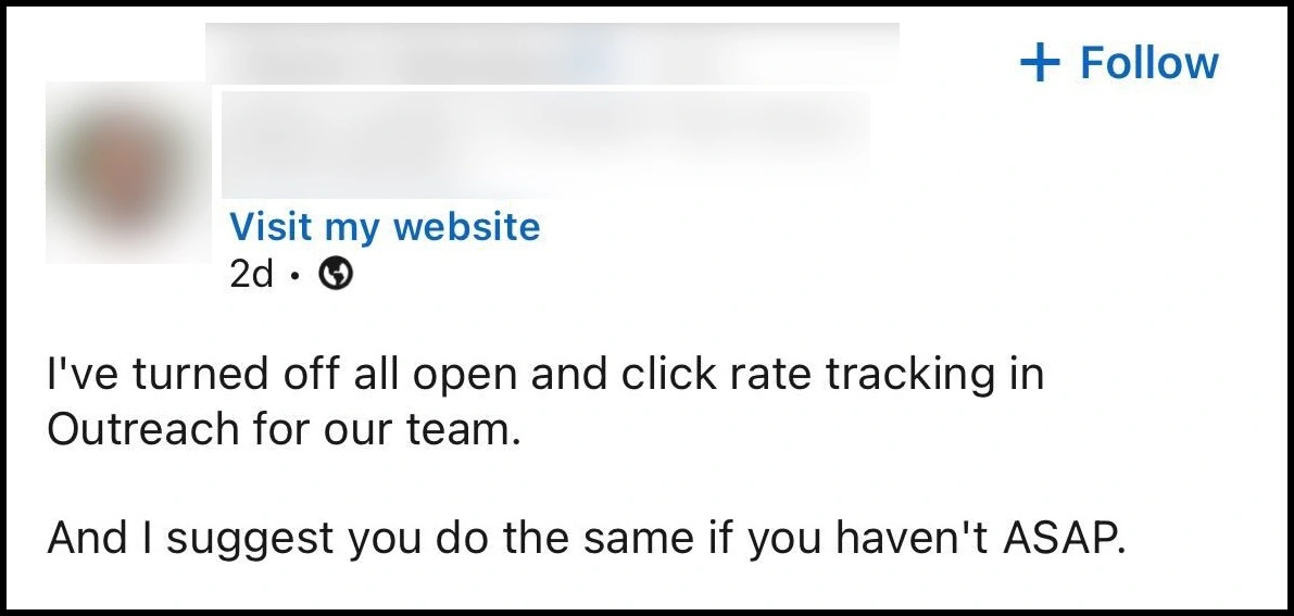 Click rate tracking suggestion.