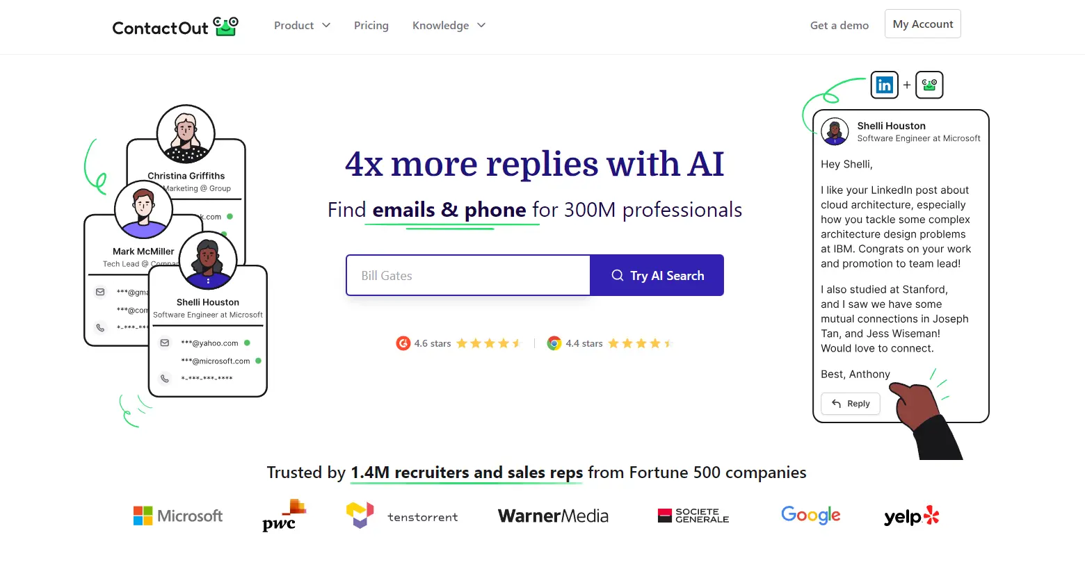 contactout homepage