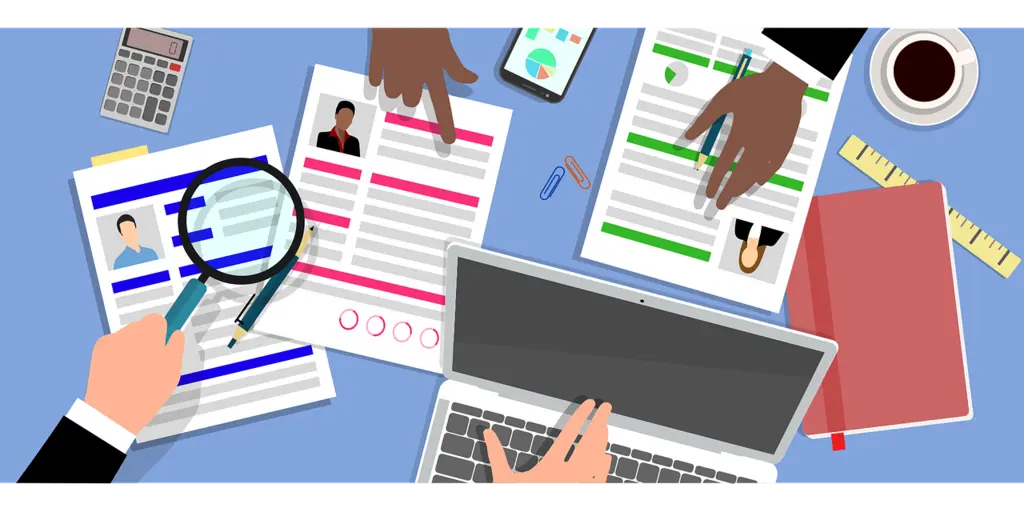 Choosing the papers of the applicants