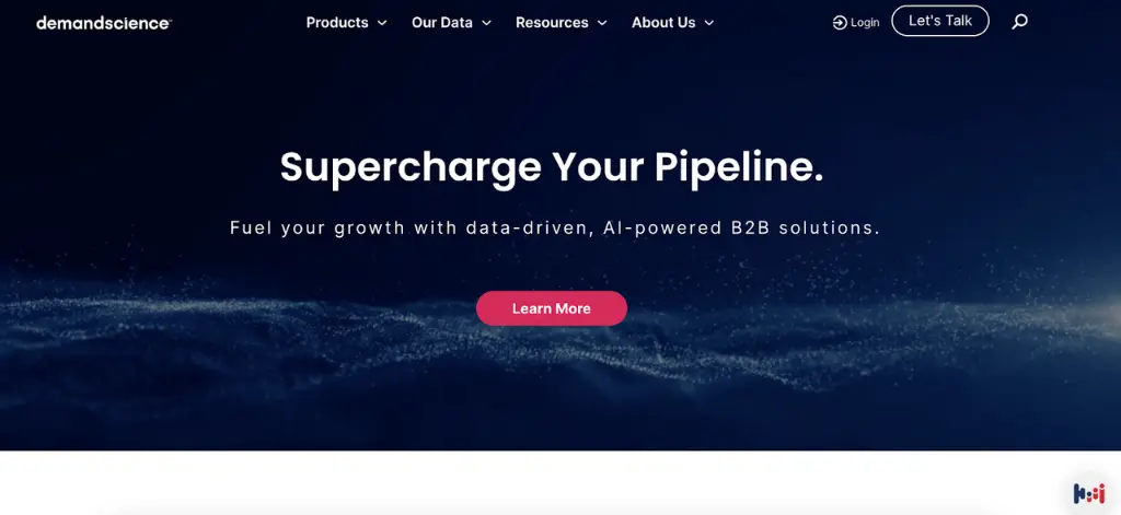 DemandScience dashboard