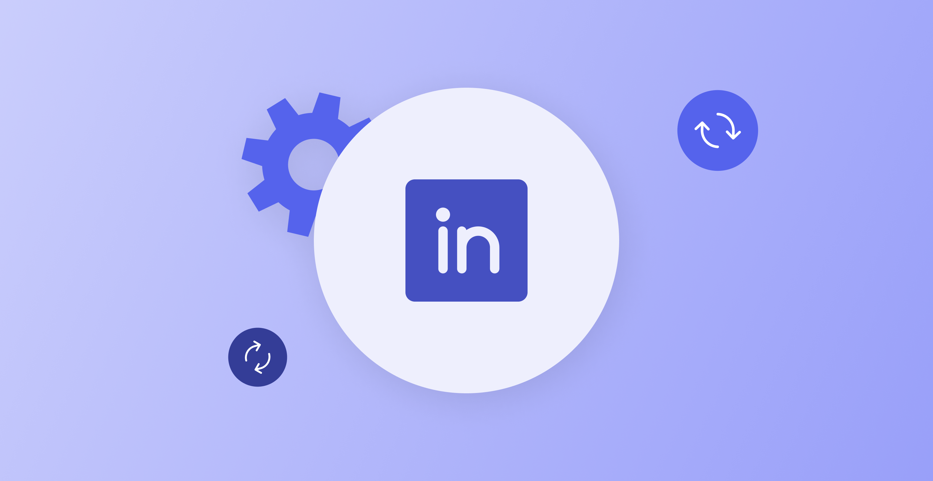LinkedIn logo in blue background.