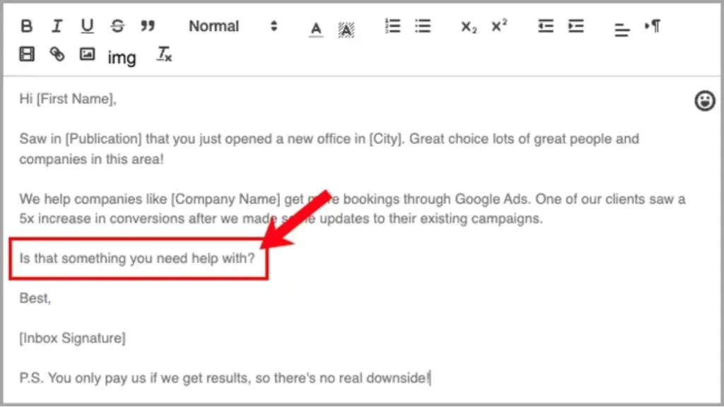 well-designed CTA example