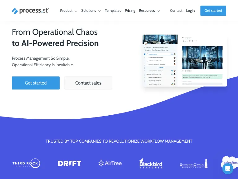 Process street website.