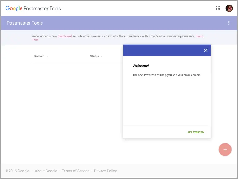 Google Postmaster Tools Image