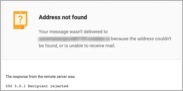 Address not found image