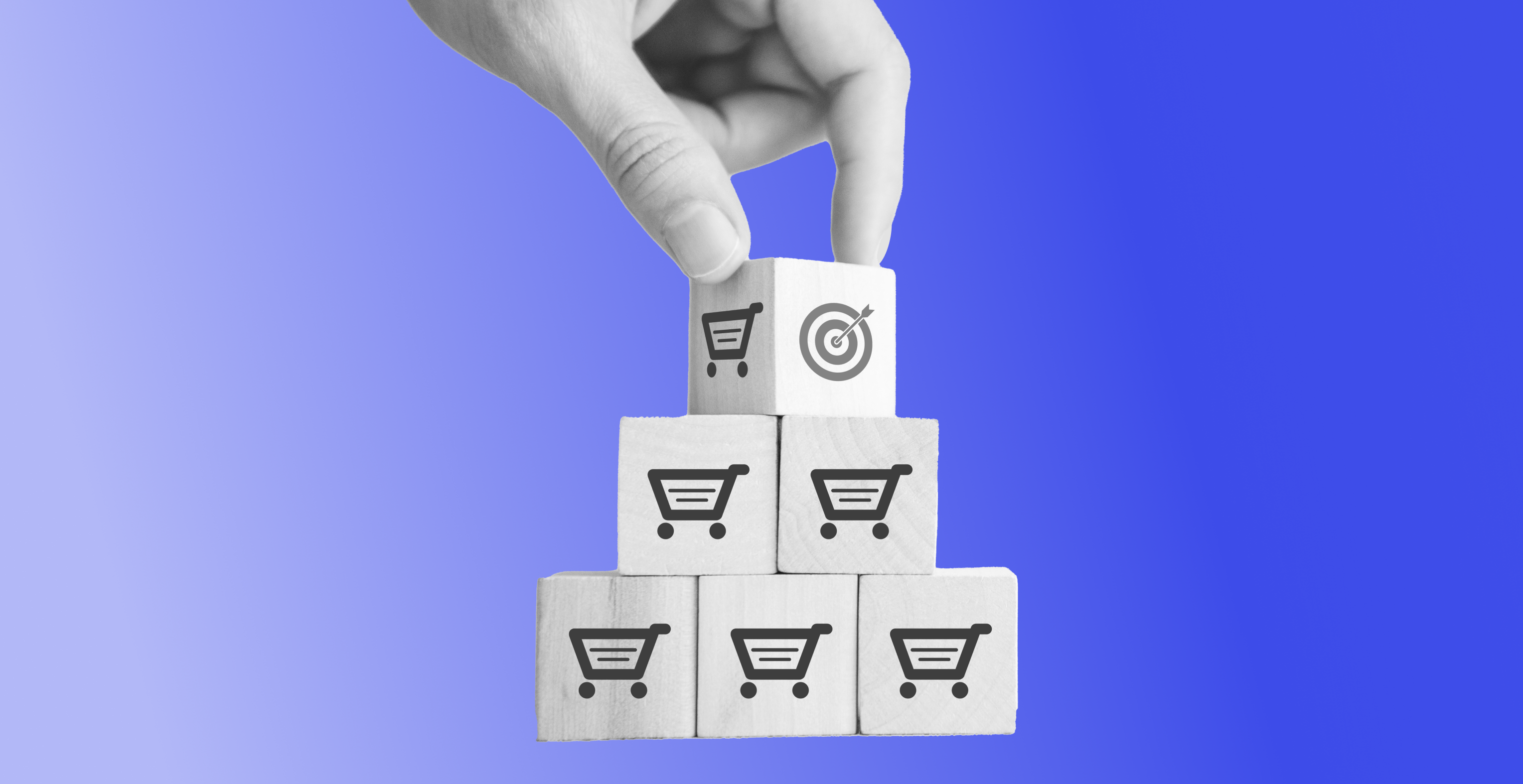 Hand stacking sales cart boxes.