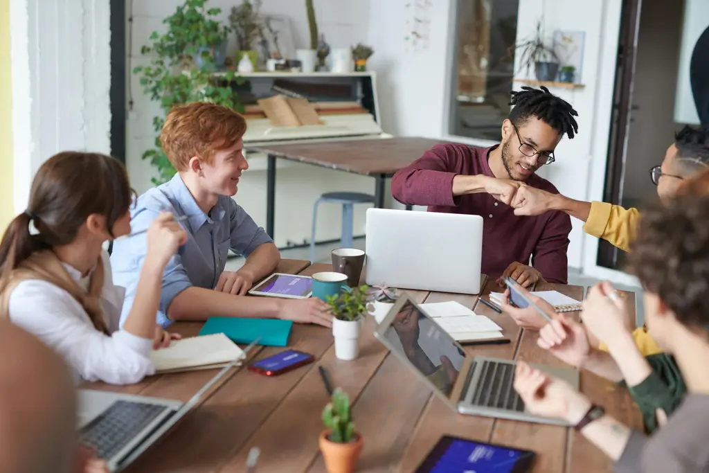 People in a meeting